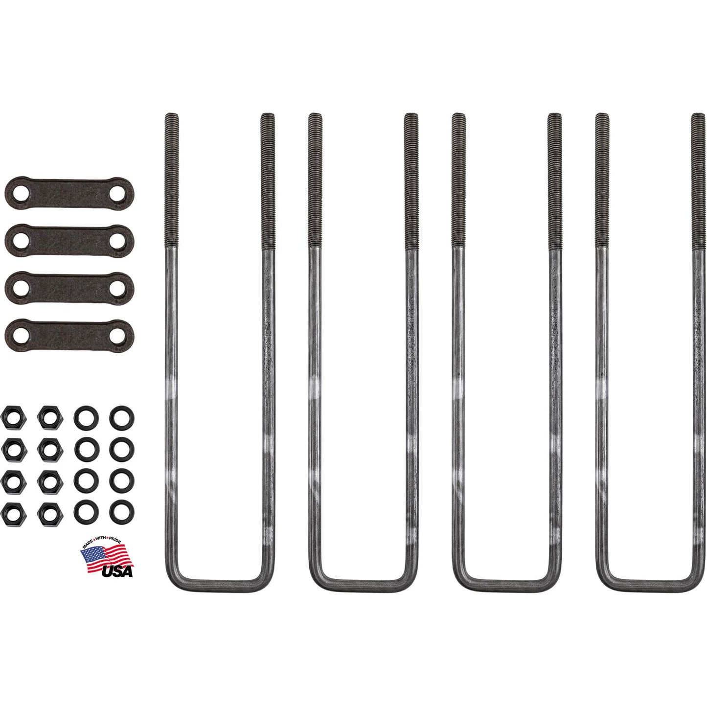 Buyers Products 20 in Square Bend U-Bolt Kit for Truck Boxes