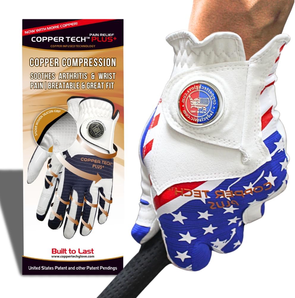 Premium Copper Tech Golf Glove - Summer Essential