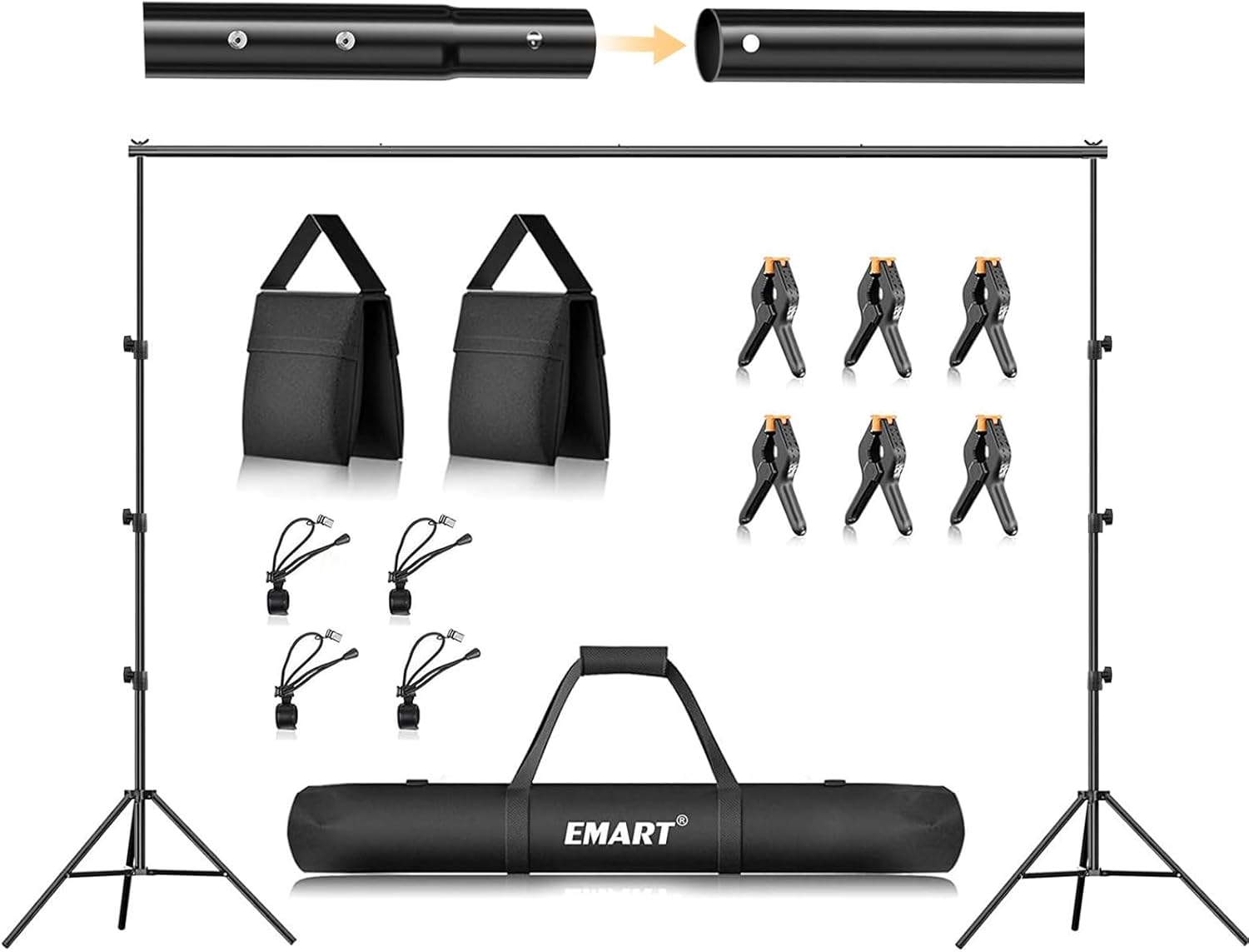 EMART Photo Backdrop Stand Kit for Photography and Parties