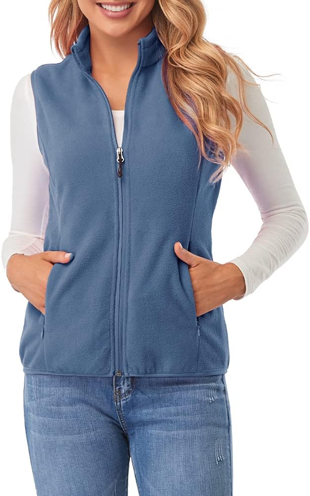 Fuinloth Women's Fleece Vest for Cozy and Practical Comfort