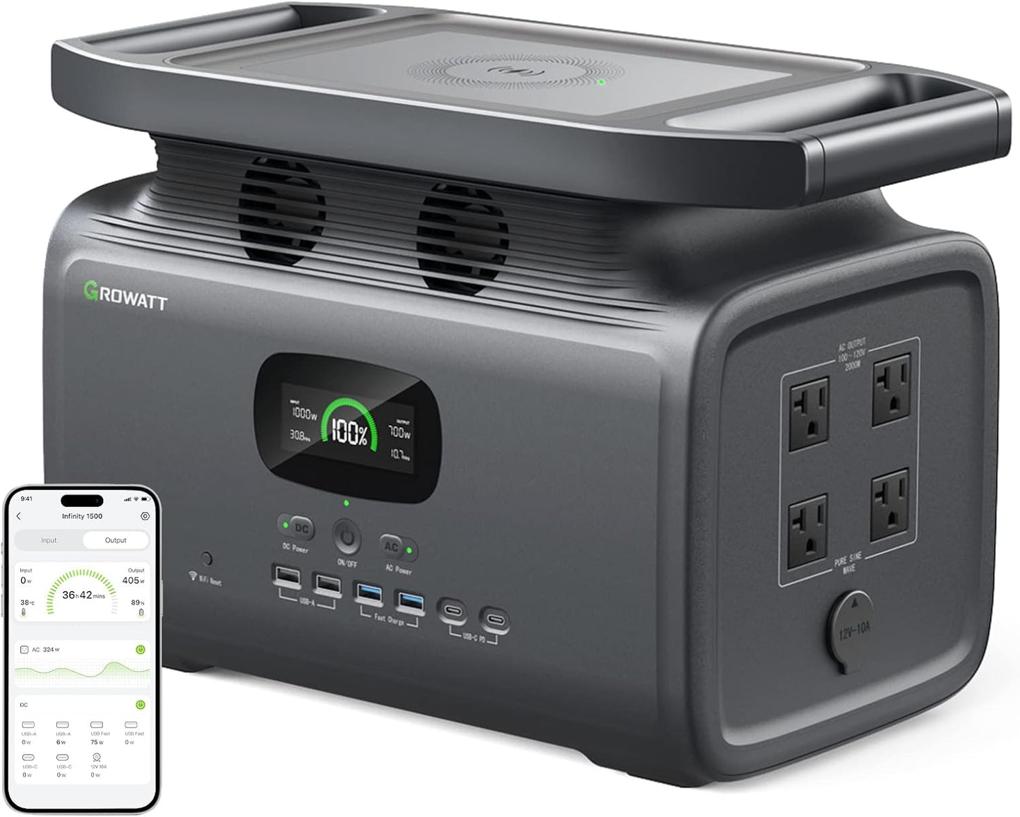 Power Up Anywhere: GROWATT 1500 Solar Generator