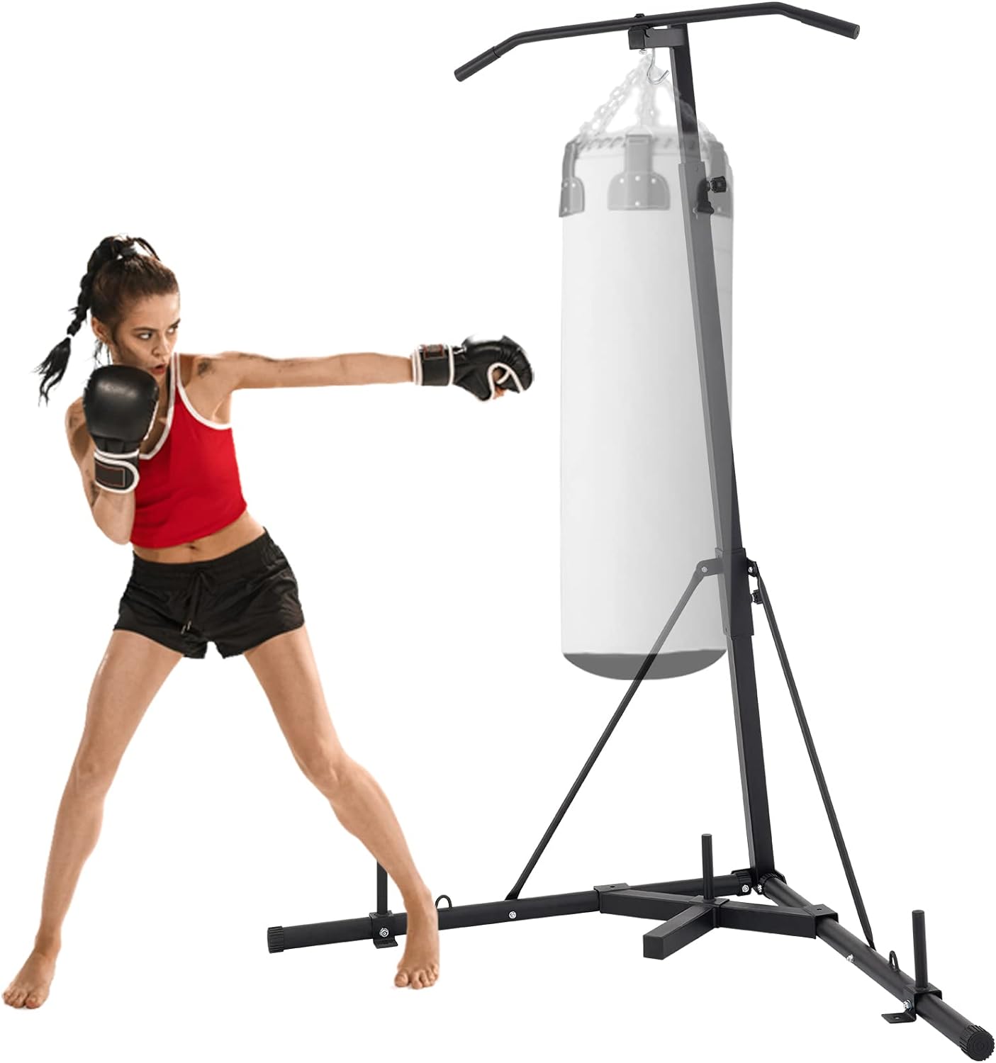 VEVOR 2-in-1 Adjustable Heavy Bag Stand: Punch with Precision!