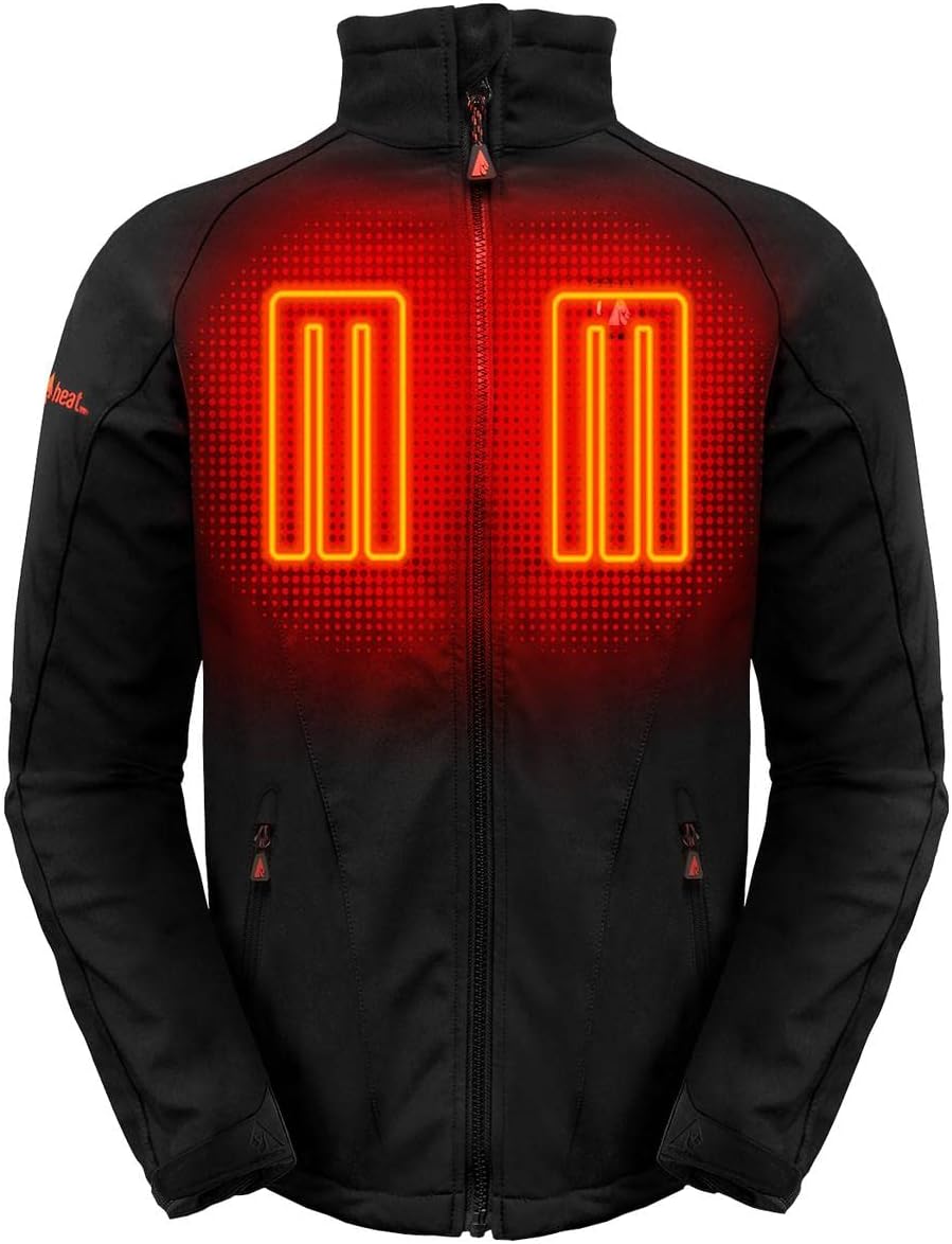 ActionHeat Men's Heated Jacket Up to 150F 6 Hrs Black