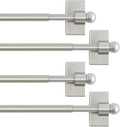 Magnetic Curtain Rods for Metal Doors - Adjustable 16 to 28 Inch