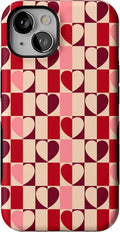 iPhone 13 Case Love's a Game Retro Hearts - Bold Protection