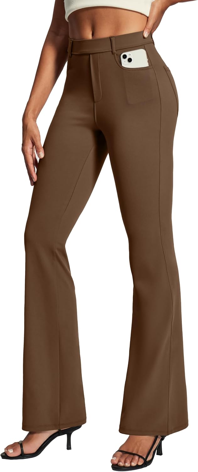 IUGA Womens Bootcut Business Casual Work Pants with Pockets