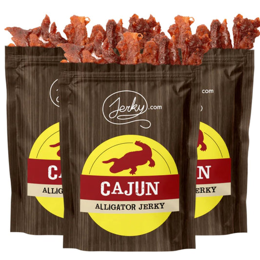 Exotic Cajun Alligator Jerky - Unique High-Protein Snack