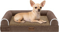 Small Dog Bed Orthopedic Washable with Bolster Design for Comfort