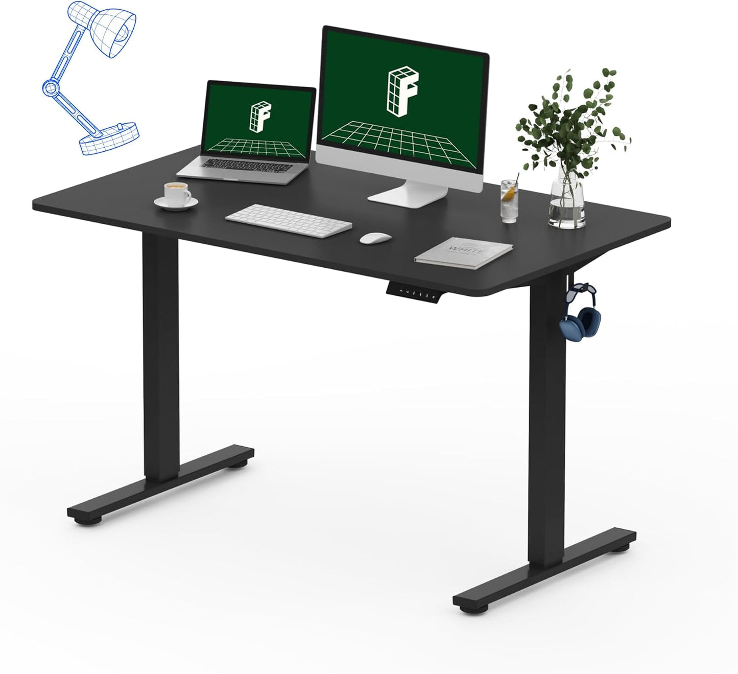 FLEXISPOT One-Piece Electric Standing Desk for Comfort & Style