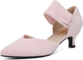 Kitten Heels for Women Closed Toe Comfortable Low Heels Pointed Toe
