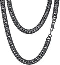 FindChic Men Curb Chain Necklace 9mm Gold Plated - Classic Cuban Link