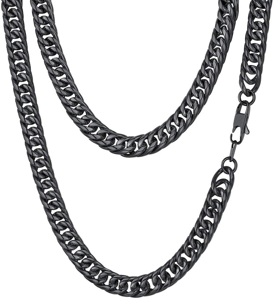 FindChic Men Curb Chain Necklace - Stylish Gold Plated Jewelry
