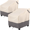 Patio Furniture Covers Waterproof 2 Pack Beige/Grey - Deep Seat Fit