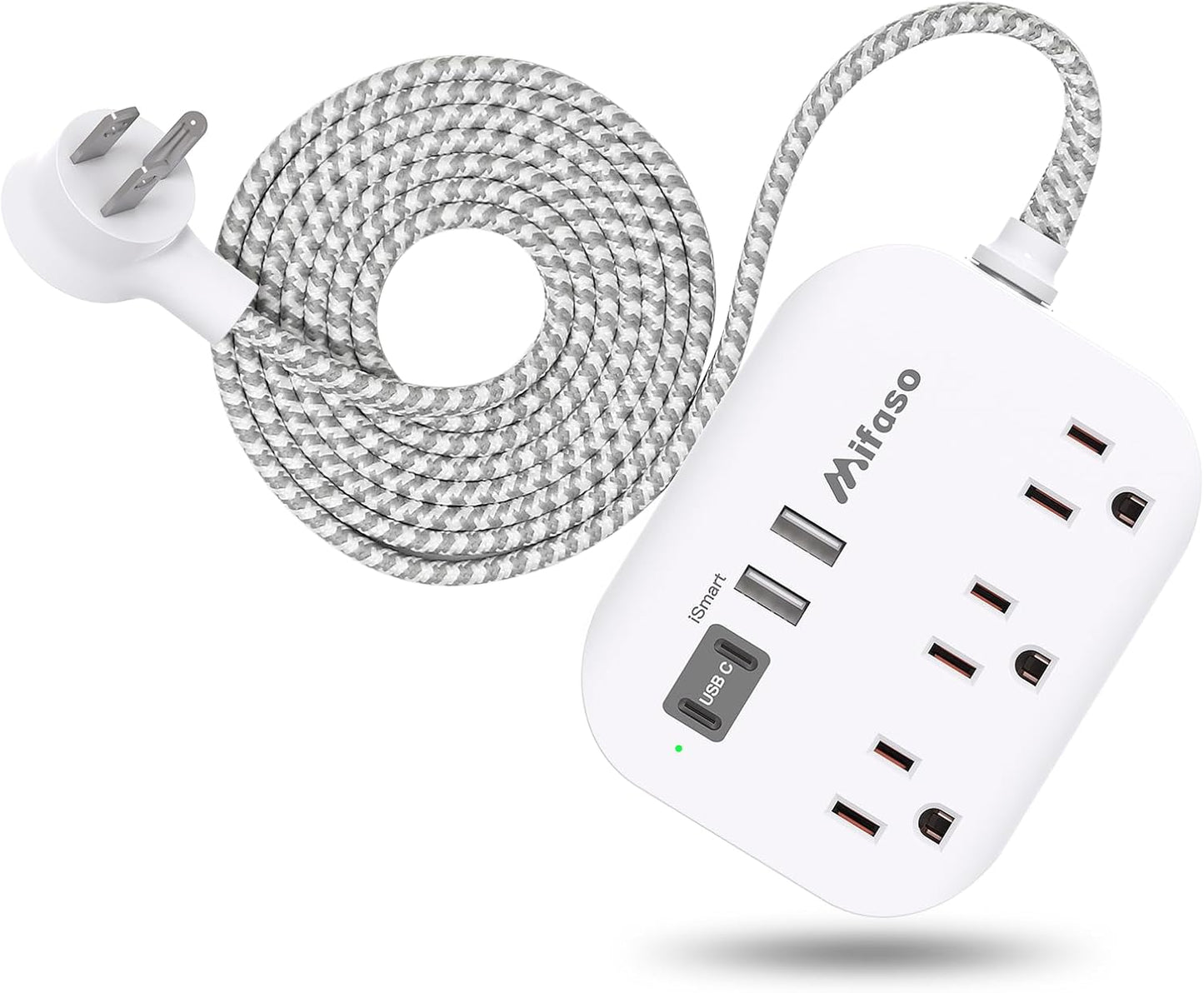 Compact Power Strip with USB - Travel Must-Have