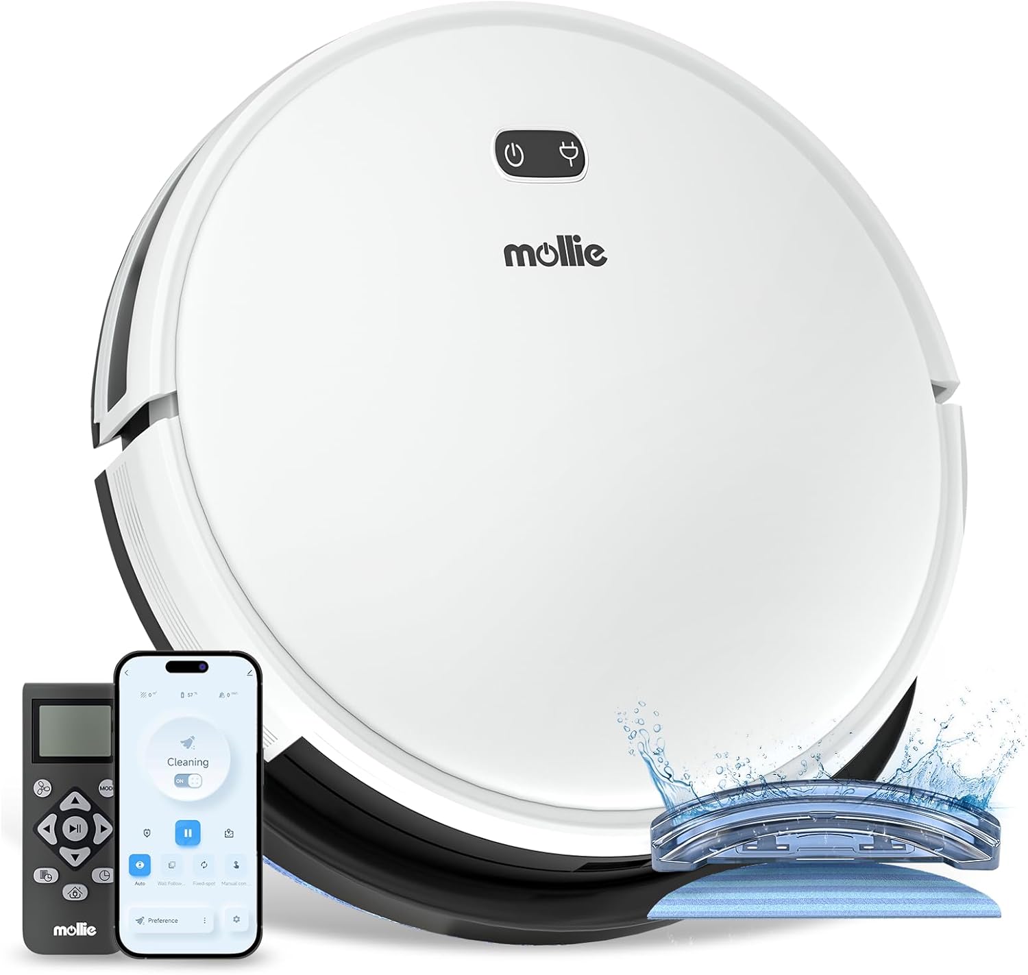 Mollie Robot Vacuum: 2800Pa Suction Power