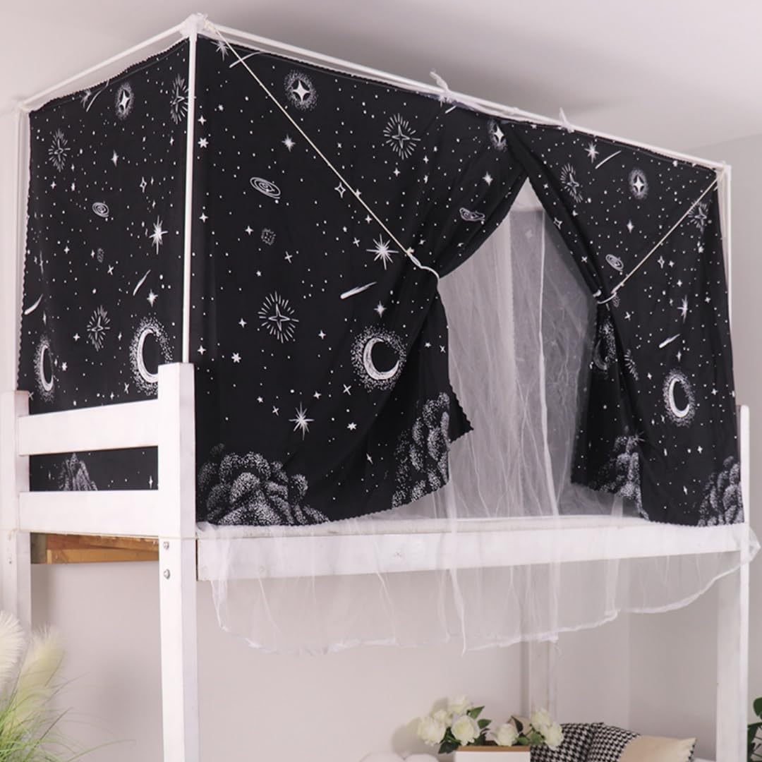 Blackout Privacy Curtains for Dorm Beds - YMMMY ROSE