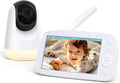 2025 Upgraded Baby Monitor with Night Lamp - 5in Screen, Pan-Tilt-Zoom