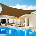 Sun Shade Sail 9ftx20ft Brown Rectangle Canopy Sail - Cool UV