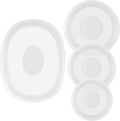 Silicone Lids for CorningWare Round & Oval Dishes - 4 Pack
