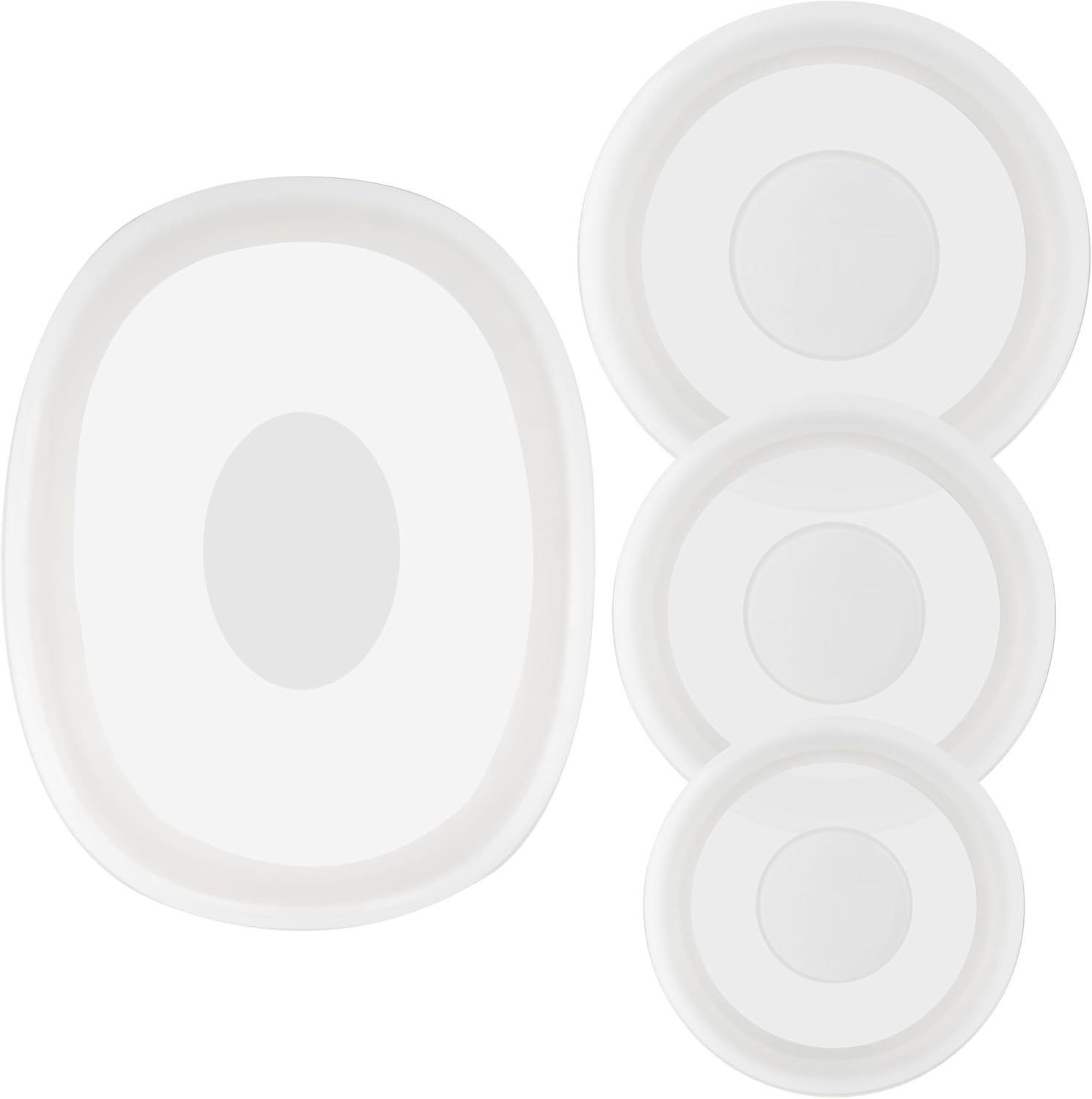 Silicone Lids for CorningWare Dishes - 4 Pack Reusable Covers