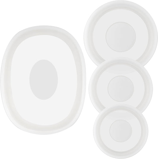 Silicone Lids for CorningWare Dishes - 4 Pack Reusable Covers