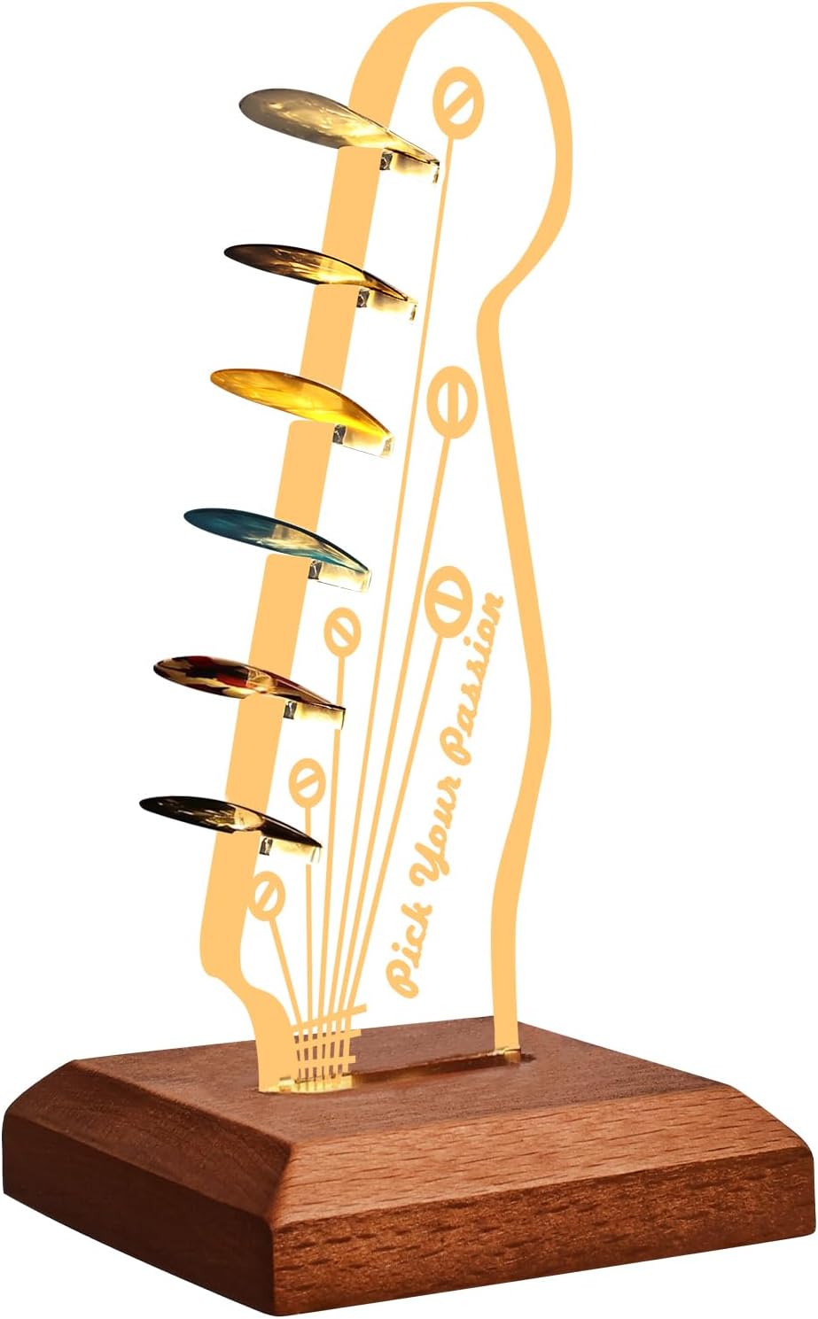 Acrylic Guitar Pick Holder: Illuminate Your Picks!