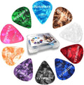 15 Pack Guitar Picks Plectrums with Organizer Box - Assorted