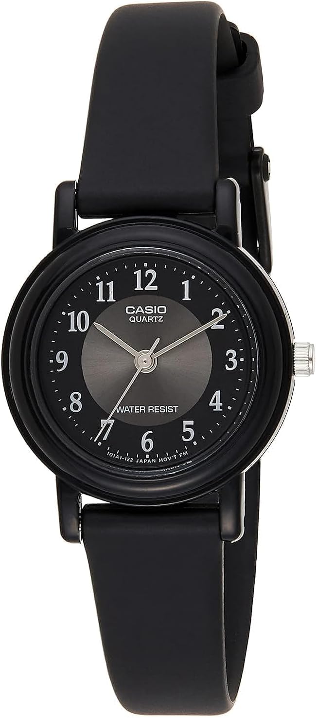 CASIO Women's Black Analog Watch | Water Resistant | Lightweight Comfort