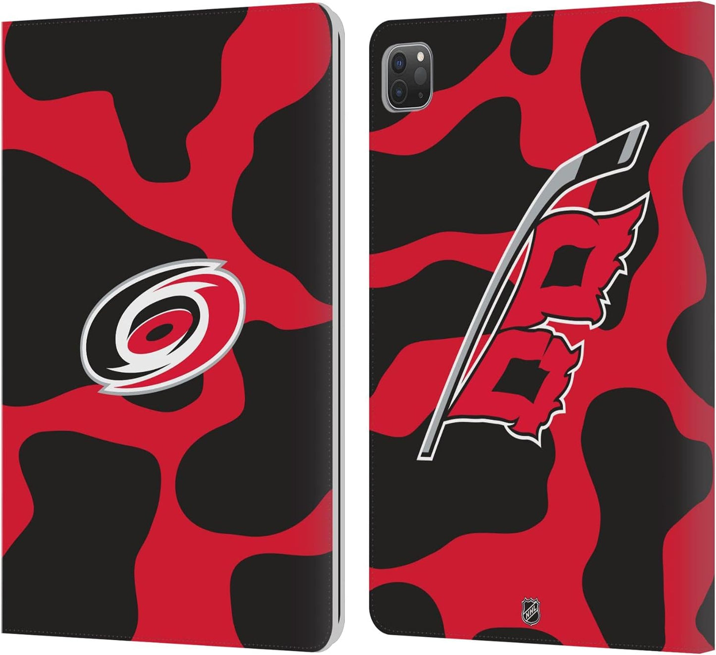 NHL Cow Pattern Leather Wallet Case for iPad Pro 11 2020/2021/2022