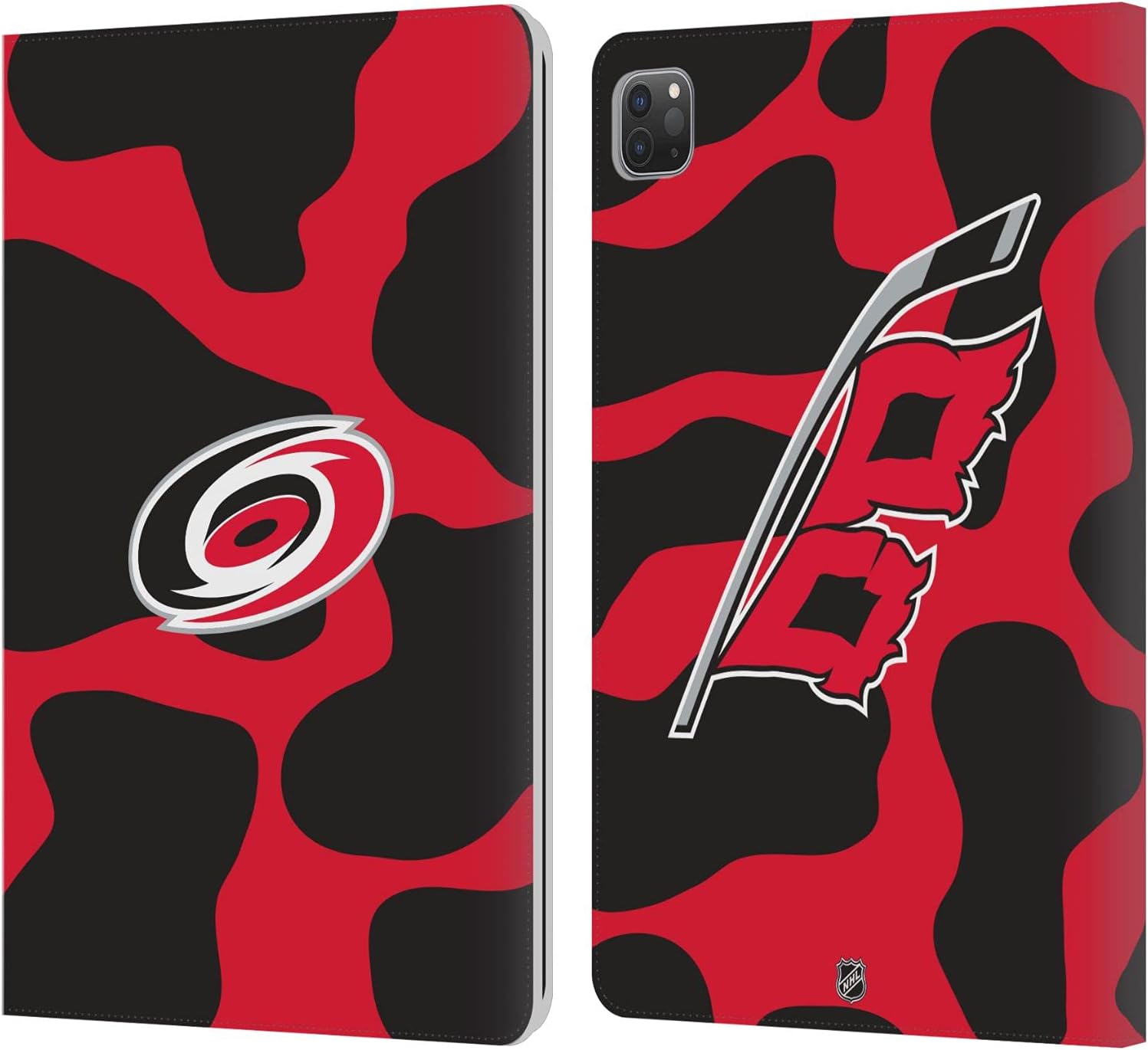 NHL Cow Pattern Leather Wallet Case for iPad Pro 11 2020/2021/2022
