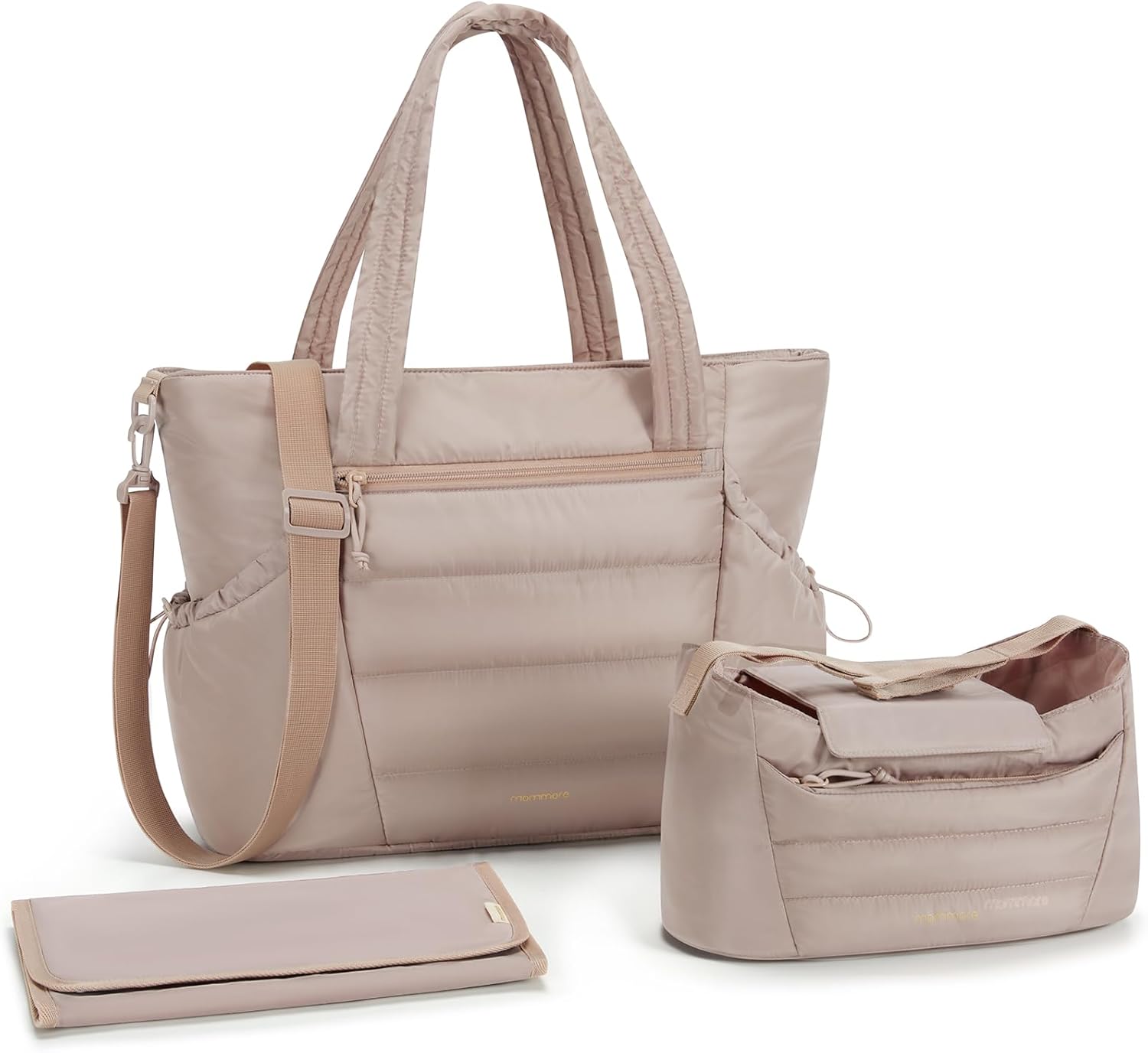mommore Diaper Bag Tote with Stroller Organizer for Parents