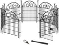 Tall Garden Animal Barrier Fence With Gate, 32 in High Protective