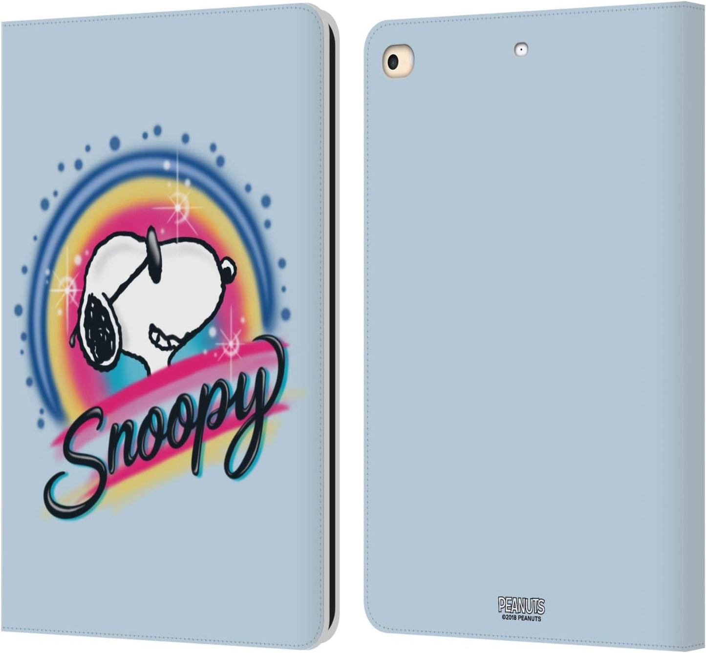 Peanuts Colourful Sunglasses Leather Wallet Case for iPad 9.7