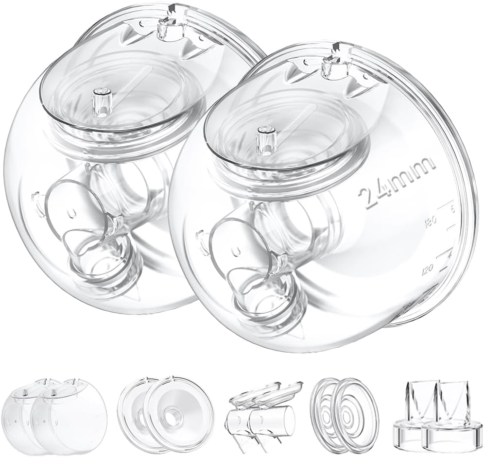 Two Full Milk Collector Cup Sets for Momcozy S12 Pro/S9 Pro