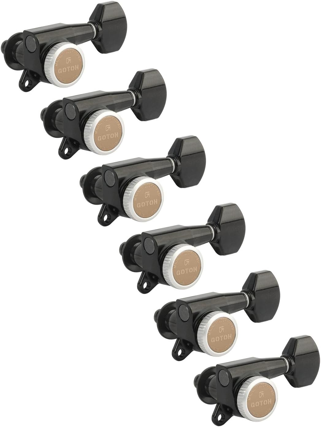 Gotoh Magnum Lock-Trad 6-In-Line Guitar Tuners for Stability