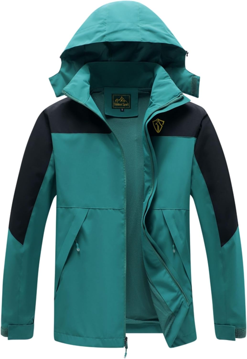 GIISAM Rain Jacket for Men - Waterproof Lightweight Windbreaker