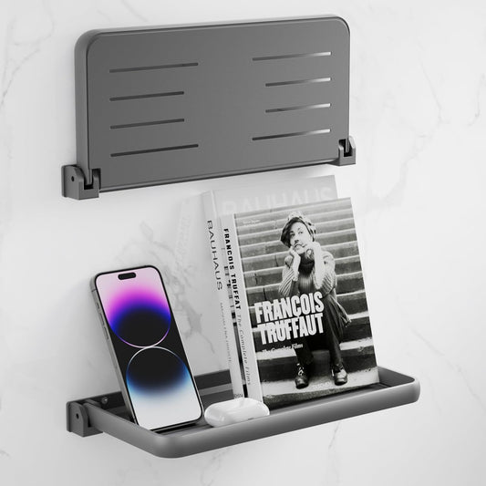 RV Aluminum Fold-Down Wall Shelf - Essential Camper Accessory