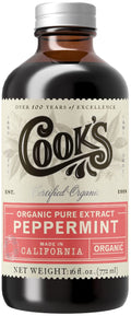 Cook's Organic Peppermint Extract 16 oz - Clean, Bright Flavor
