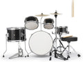 14 Inch Complete Junior Drum Set - 5-Piece Beginner Kit with Hardware
