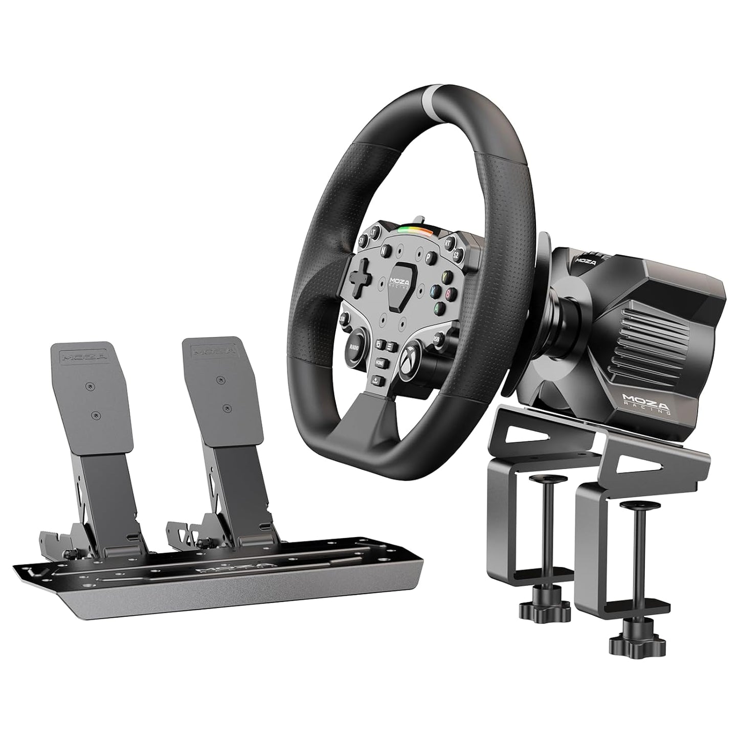 MOZA R3 Racing Wheel and Pedals Bundle for Ultimate Sim Racing