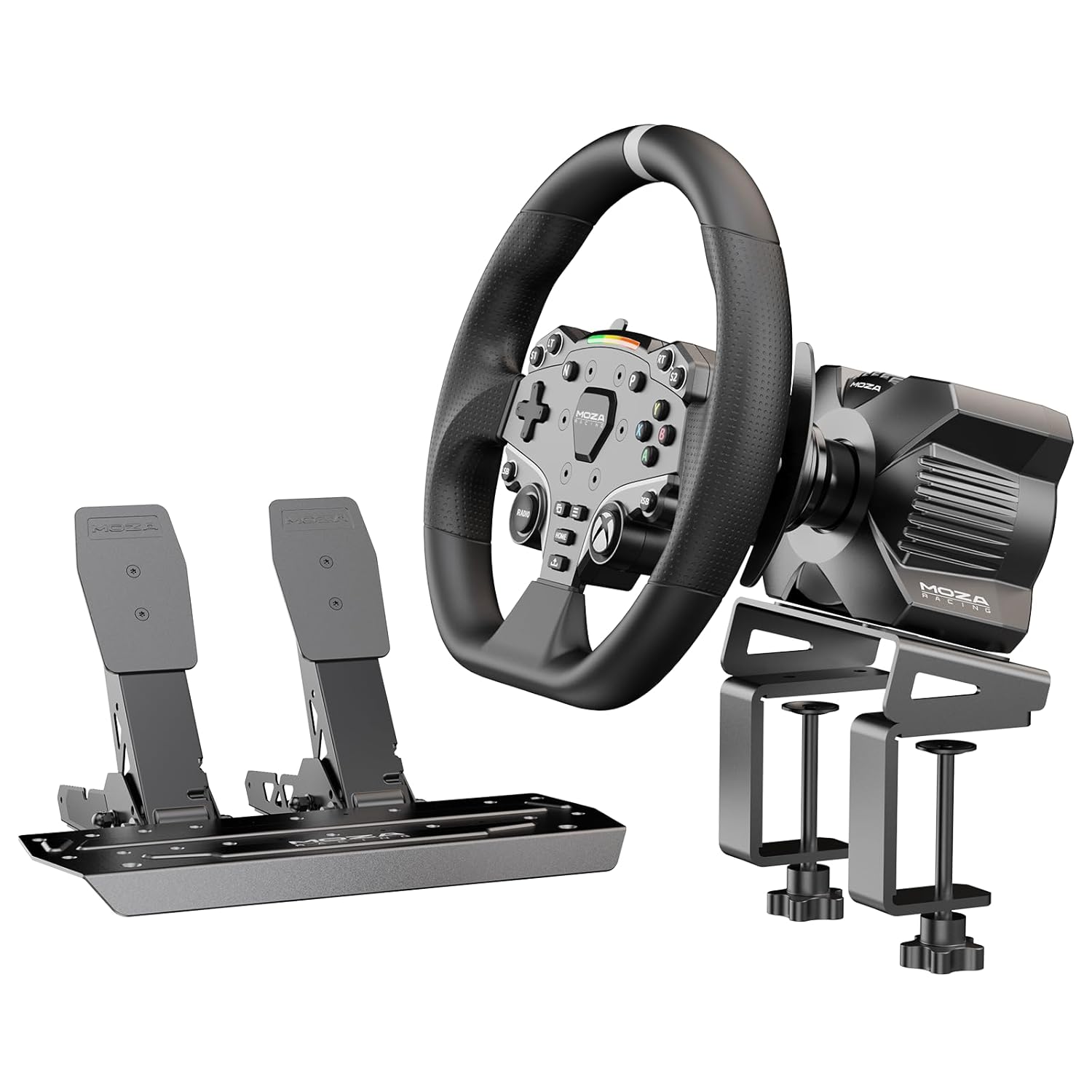 MOZA R3 Racing Wheel and Pedals Bundle for Ultimate Sim Racing