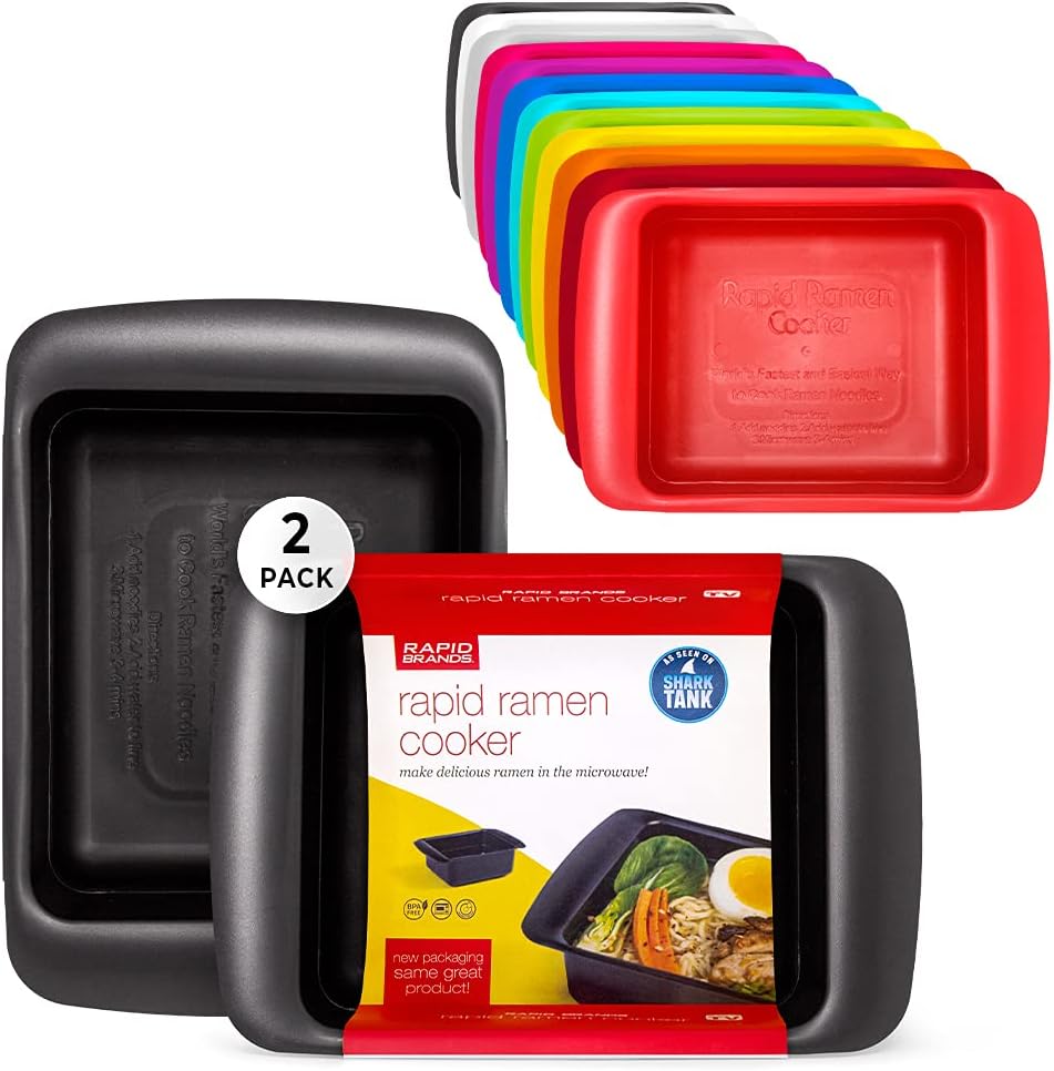Rapid Ramen Cooker 3-Min Microwave - BPA Free x2
