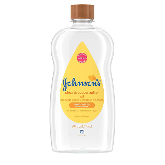 Johnson's Baby Oil with Shea & Cocoa Butter - Locks in Moisture