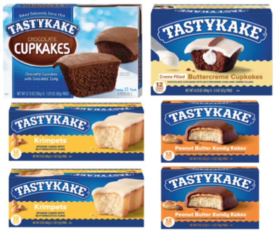 Tastykake Bundle of Peanut Butter Kandykakes and More Treats