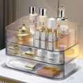 Clear Makeup Organizer for Vanity - Large Stackable Cosmetic Drawers