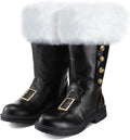 Liitrsh Santa Claus Wide Calf Boots for Men - Festive Comfort