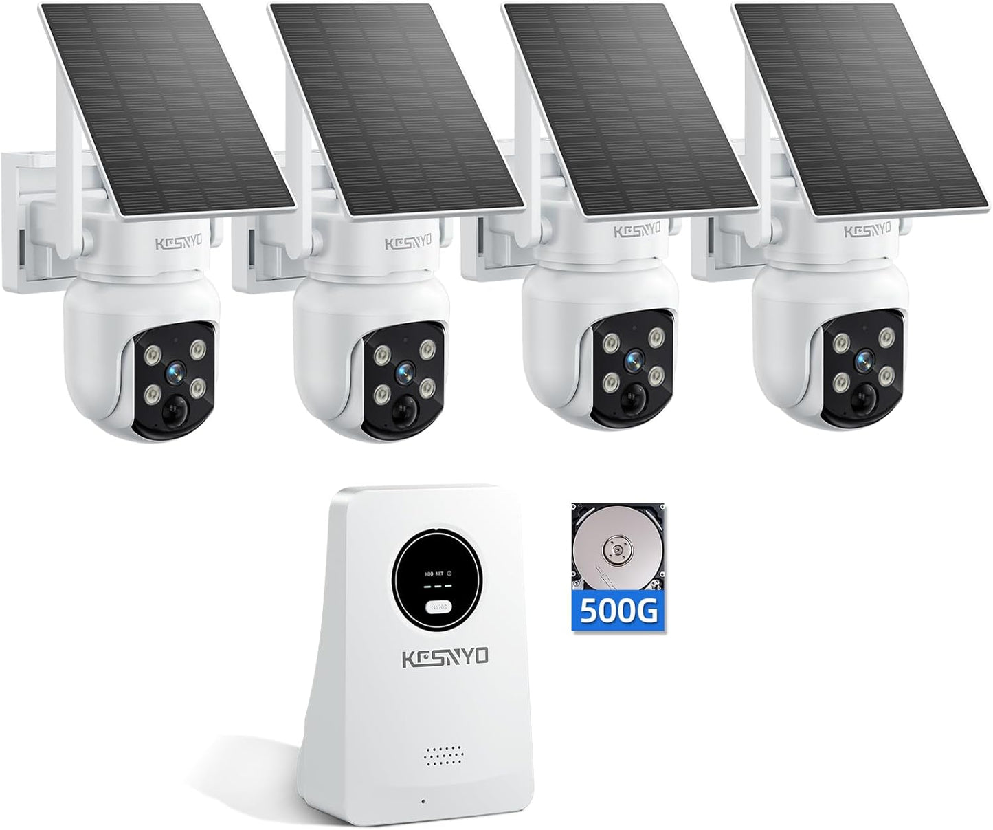 Solar Security Cameras Wireless Outdoor with Color Night Vision