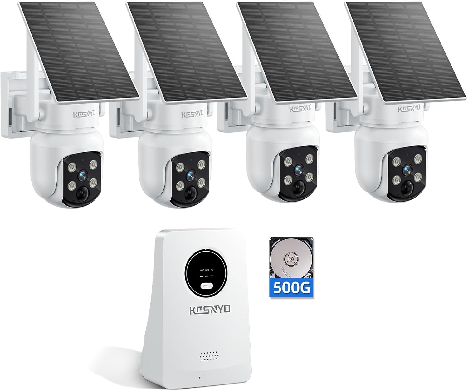 Solar Security Cameras Wireless Outdoor with Color Night Vision