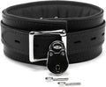 VP Leather Macon BDSM Collar - Padded Latigo Leather Choker