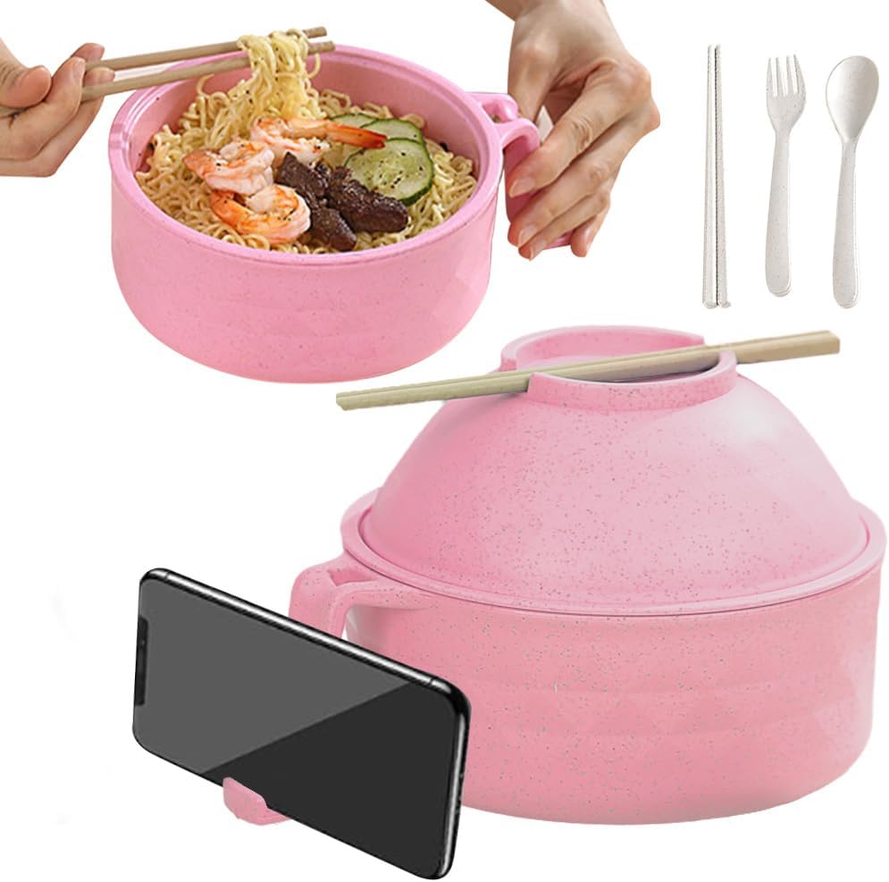 Portable Microwave Ramen Bowl Set - Cook Anywhere!